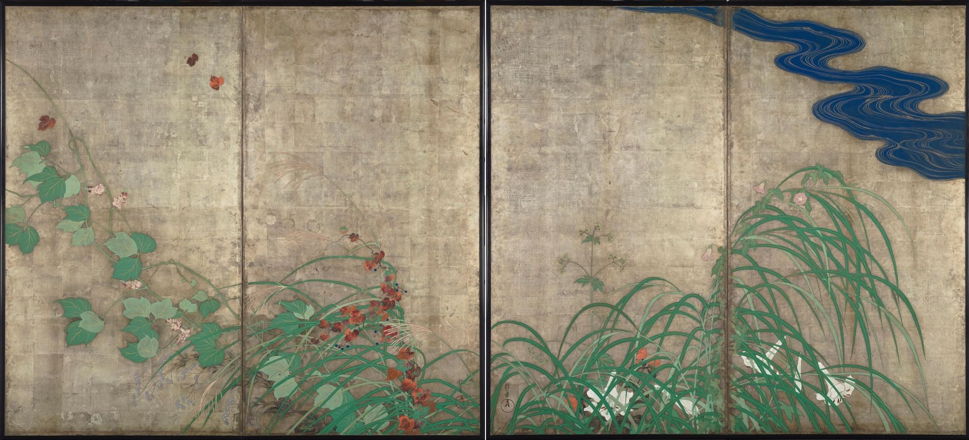 江戸琳派の祖・酒井抱一「夏秋草図屏風」。名画に秘められた熱意とは