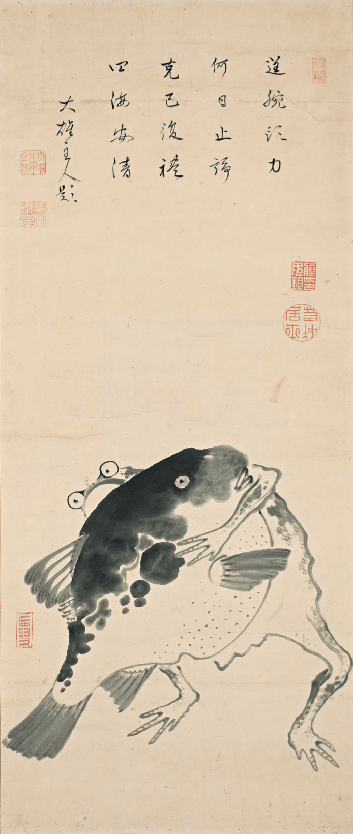 DMA-河豚と蛙の相撲図-min