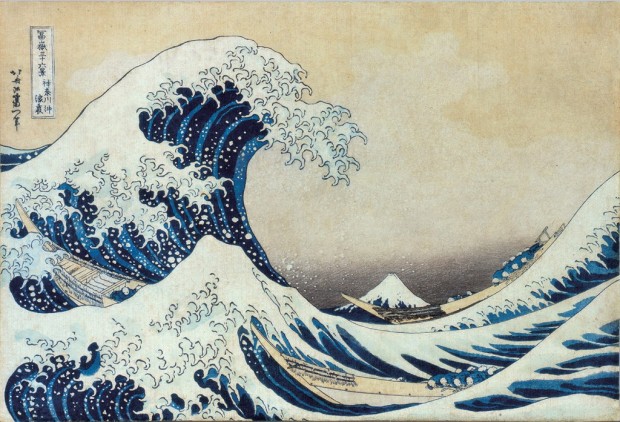 A print of Hokusai's 