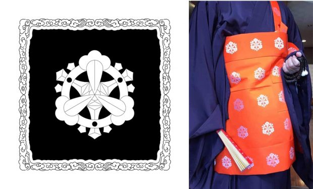 波戸場承龍さんは、550年以上続くお寺の新しい紋を作成。