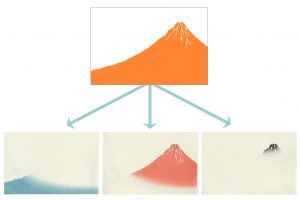 「凱風快晴」の版木